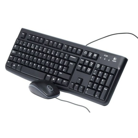 Tastiera Logitech LGT-MK120-US Nero Olandese QWERTY