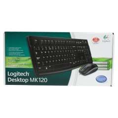 Tastiera Logitech LGT-MK120-US Nero Olandese QWERTY