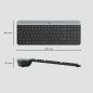 Tastiera e Mouse Logitech MK470 Grigio Grafite Qwerty US