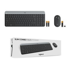 Tastiera e Mouse Logitech MK470 Grigio Grafite Qwerty US