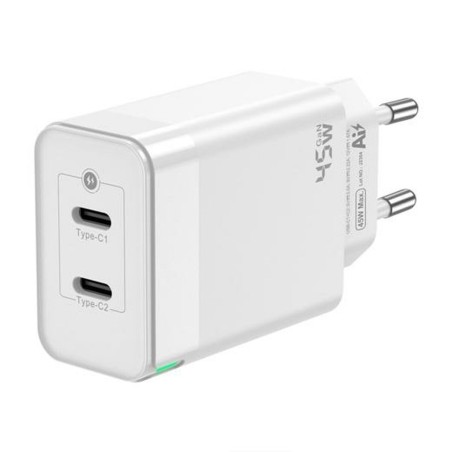 Caricabatterie da Parete Aisens ASCH-45W2P005-W Bianco 45 W (1 Unità)