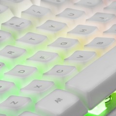 Tastiera Mars Gaming MK220WES RGB Bianco