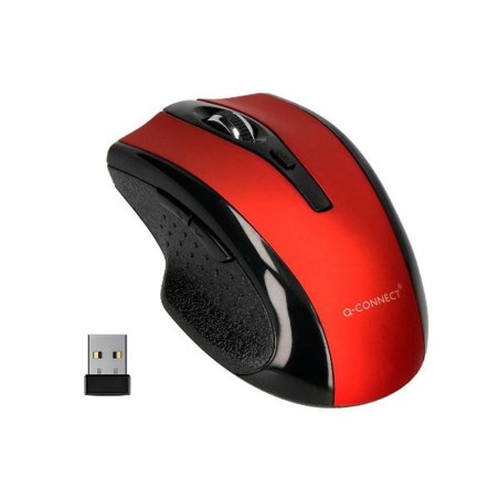 Mouse Ottico Wireless Q-Connect KF18068 Rosso