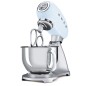 Sbattitore-Impastatrice Smeg SMF02PBEU Azzurro Argentato 800 W 4,8 L