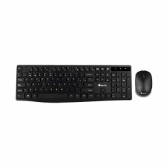 Tastiera e Mouse Wireless NGS NGSWIRELESSSETALLUREKIT 1200 dpi 2.4 GHz Nero (1 Unità)