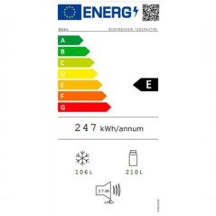 Frigorifero combinato BEKO B1RCNE364W 366 L Bianco