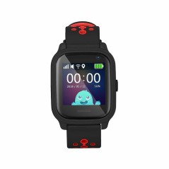 Smartwatch LEOTEC FT1133024 1,3" Nero Acciaio Nero/Rosso Negro, rojo