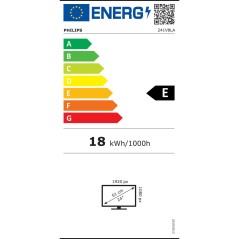 Monitor Philips 241V8LA/00 FHD LED 23,8" LCD LED VA Flicker free 50-60  Hz