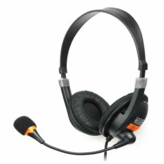 Auricolari con Microfono Natec Drone Nero Arancio