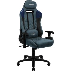 Sedia Gaming Aerocool DUKE AeroSuede 180º Azzurro Nero/Blu