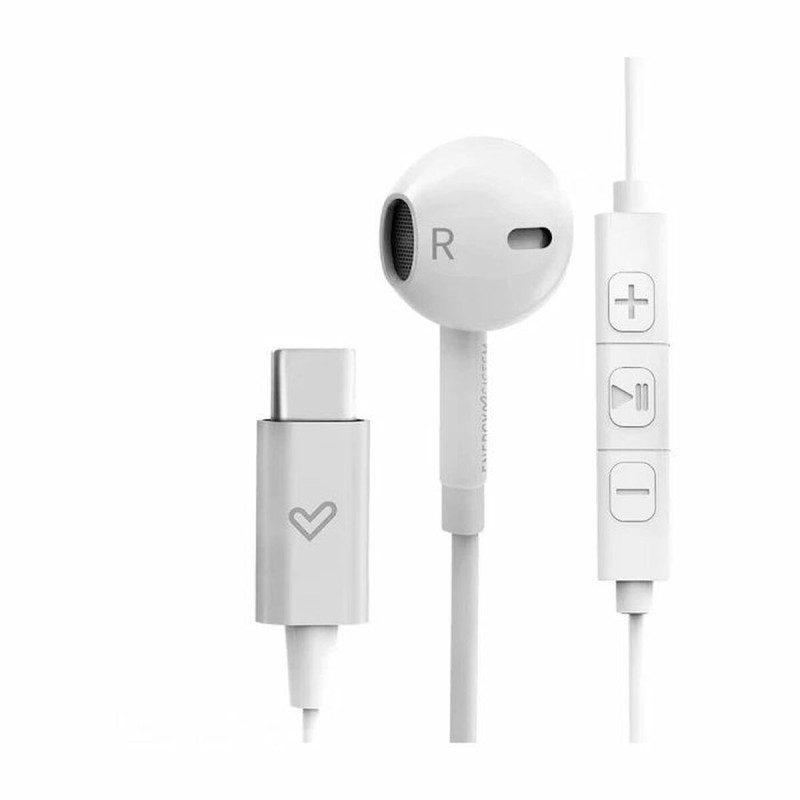 Auricolari con Microfono Energy Sistem 448999 USB-C Bianco