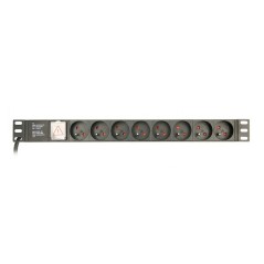 Multipresa 19" 8 Tomas Schuko con On/Off Switch GEMBIRD EG-PDU-014-FC14 (3 m)