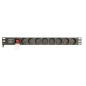 Multipresa 19" 8 Tomas Schuko con On/Off Switch GEMBIRD EG-PDU-014-FC14 (3 m)