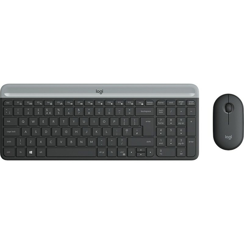 Tastiera e Mouse Logitech MK470 Qwertz Tedesco Nero Acciaio