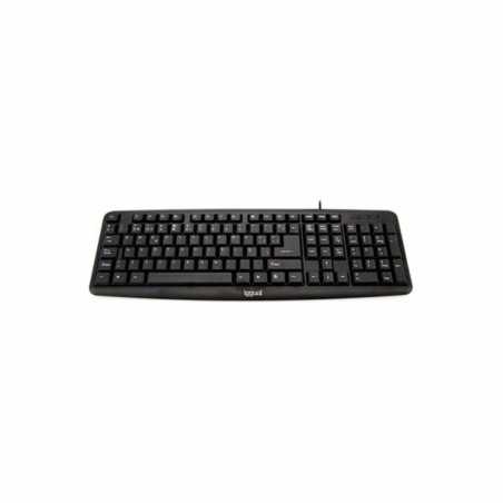 Tastiera iggual CK-BASIC-105T QWERTY USB Nero Spagnolo Scimmia (1 Pezzi)