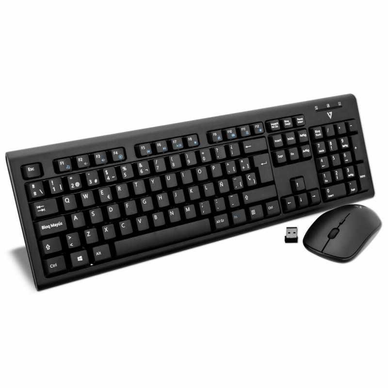 Tastiera e Mouse V7 CKW200ES Spagnolo QWERTY