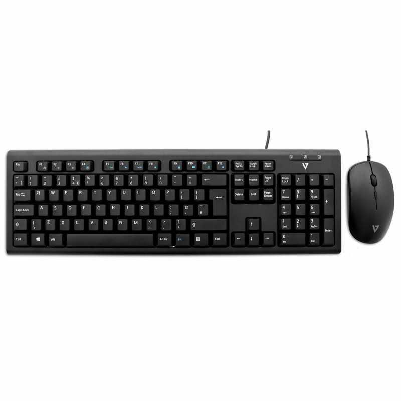 Tastiera e Mouse V7 CKU200UK QWERTY Inglese