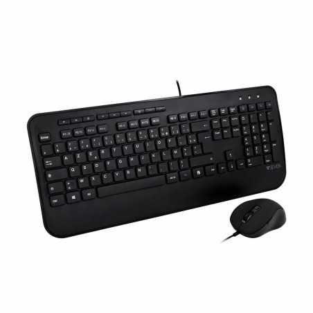 Tastiera e Mouse V7 CKU300FR Nero Francese AZERTY