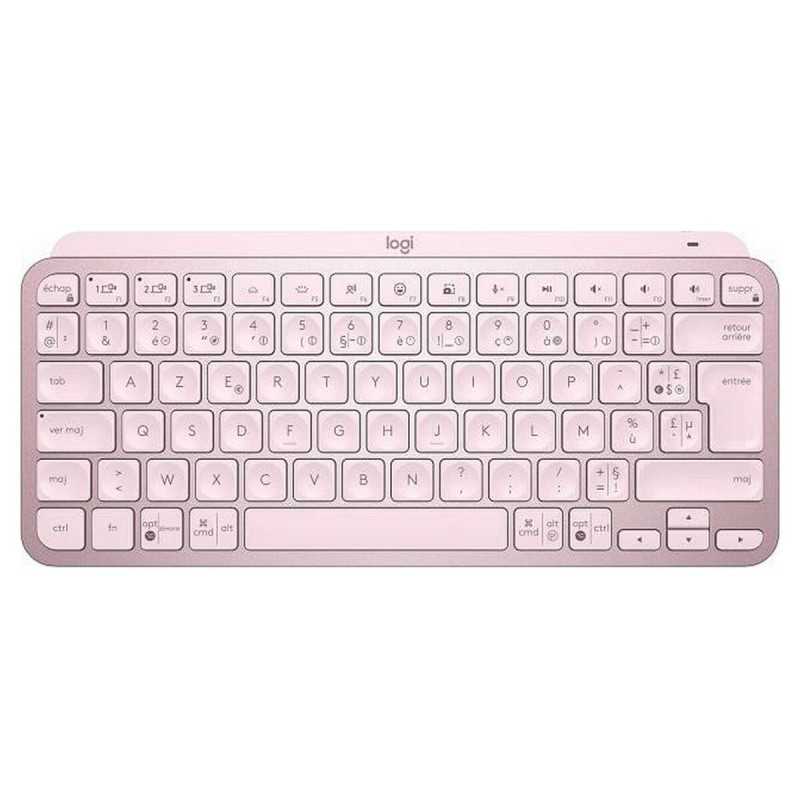 Tastiera Wireless Logitech MX Keys Mini Rosa Francese AZERTY