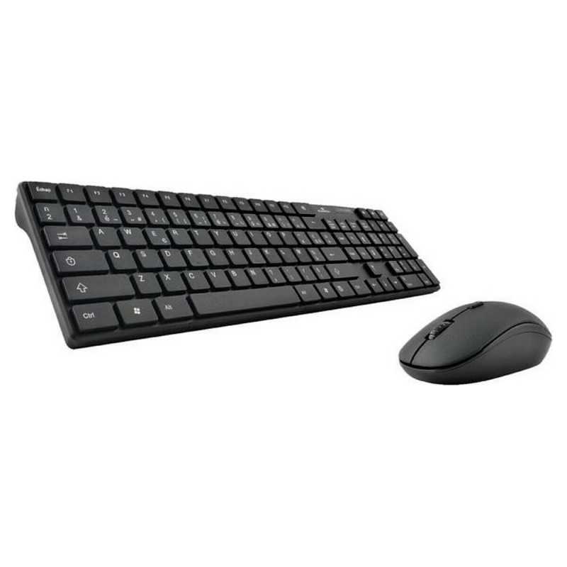 Tastiera e Mouse Bluestork BLU3760162063431 AZERTY Nero