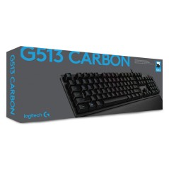 Tastiera Bluetooth con Supporto per Tablet Logitech G513 CARBON LIGHTSYNC RGB Mechanical Gaming Keyboard, GX Brown Francese AZER