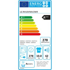 Asciugatrice LG RH10V9AV2WR Pompa di calore