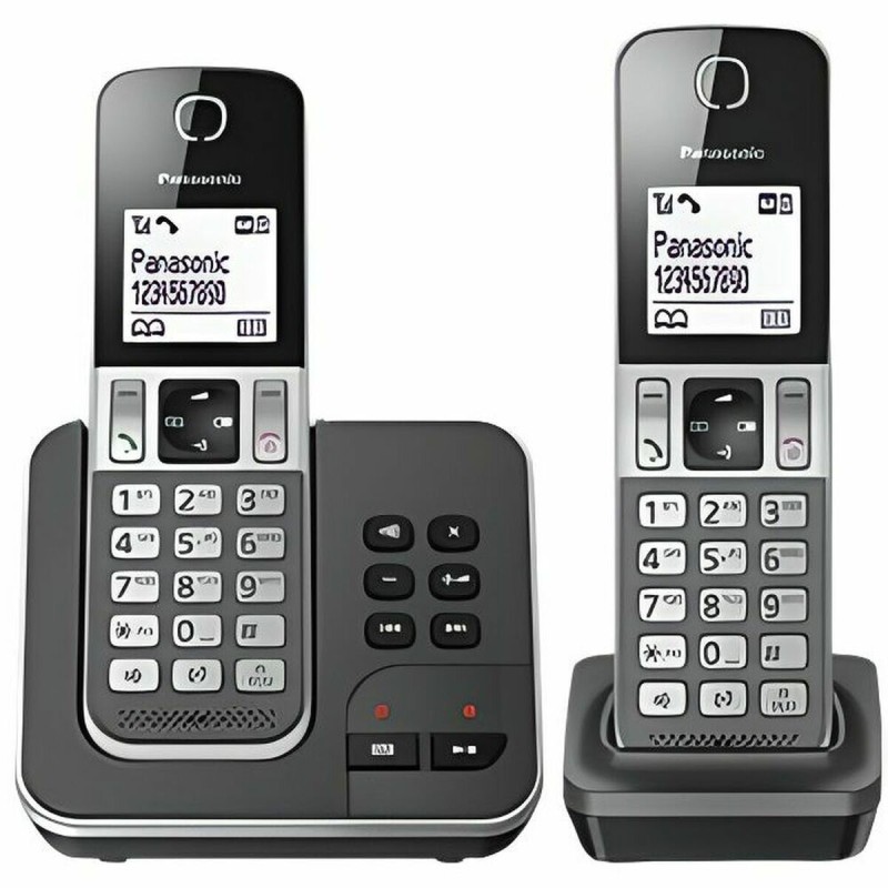 Telefono Senza Fili Panasonic KX-TGD322 Bianco Nero Nero/Grigio