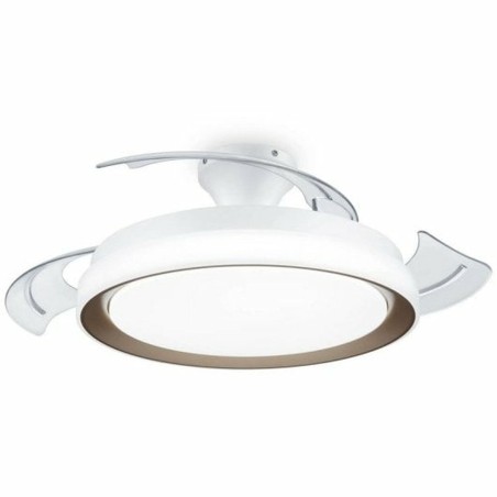 Ventilatore da Soffitto con Luce Philips Bianco Dorato