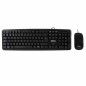 Tastiera e Mouse Nilox COMBO USB NILOX - TECLADO + RATÓN FLAT Nero Qwerty in Spagnolo QWERTY