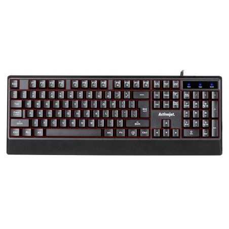 Tastiera Activejet K-3255 Nero Monocromatica QWERTY