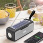 Altoparlante Wireless con Ricarica a Luce Solare e Torcia a LED Sunker InnovaGoods Nero (Ricondizionati B)