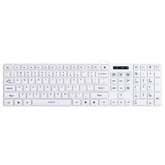 Tastiera Activejet Klawiatura USB K-3066SW Bianco QWERTY