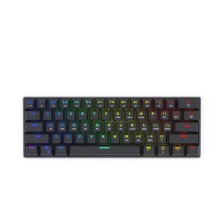 Tastiera Savio BLACKOUT Nero Multicolore Inglese QWERTY