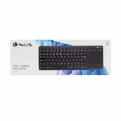 Tastiera Wireless NGS NGS-KEYBOARD-0240 Nero