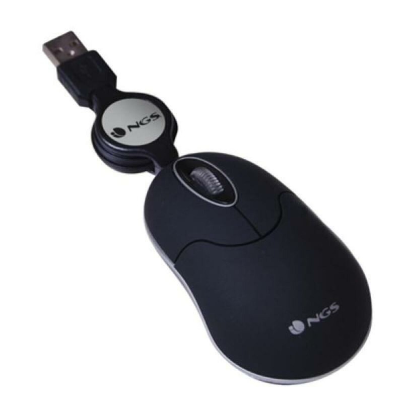 Mouse Ottico Retrattile NGS NGS-MOUSE-0973 Nero