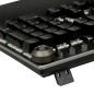 Tastiera Ibox AURORA K-4 Nero Nero/Argentato QWERTY