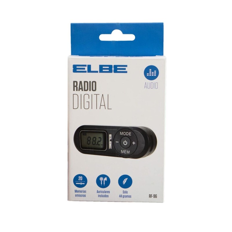 Radio Portatile Digitale ELBE RF-96 Nero FM