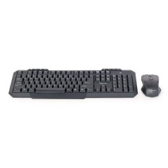 Tastiera e Mouse GEMBIRD KBS-WM-02 Nero Monocromatica QWERTY Qwerty US