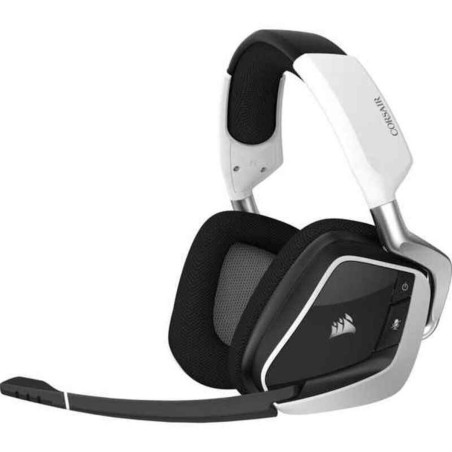 Auricolari Bluetooth con Microfono Corsair VOID RGB ELITE Wireless Bianco Nero/Bianco