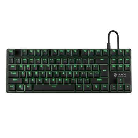 Tastiera Savio Tempest RX Nero Inglese QWERTY