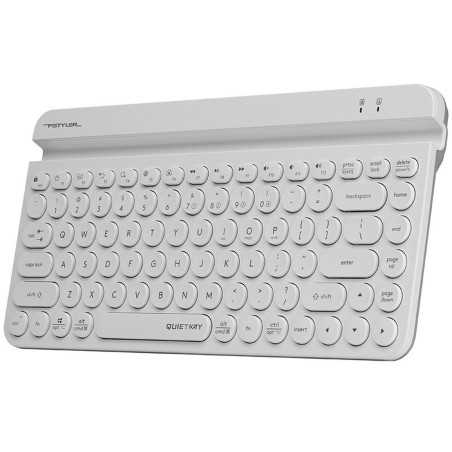 Tastiera A4 Tech A4TKLA47187 QWERTY Bianco