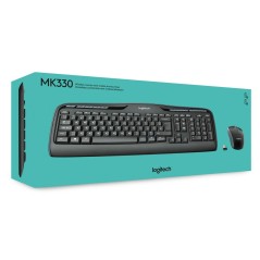 Tastiera e Mouse Logitech Wireless Combo MK330 Nero Qwerty US