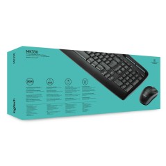 Tastiera e Mouse Logitech Wireless Combo MK330 Nero Qwerty US