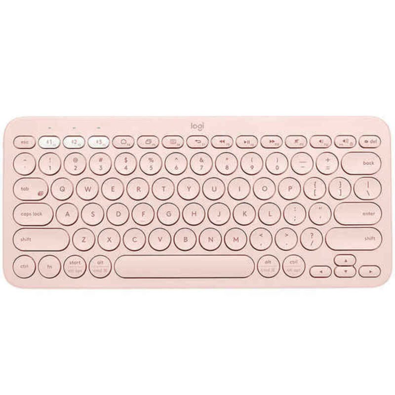 Tastiera Wireless Logitech K380  Rosa Qwerty in Spagnolo