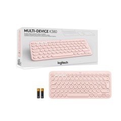 Tastiera Wireless Logitech K380  Rosa Qwerty in Spagnolo