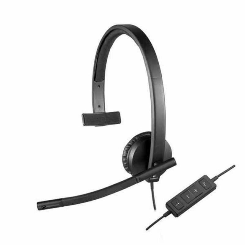 Auricolari con Microfono Logitech H570e Nero