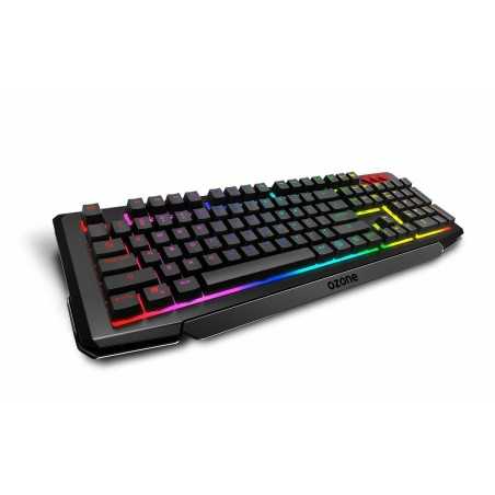 Tastiera e Mouse Gaming OZONE Qwerty in Spagnolo Nero Multicolore