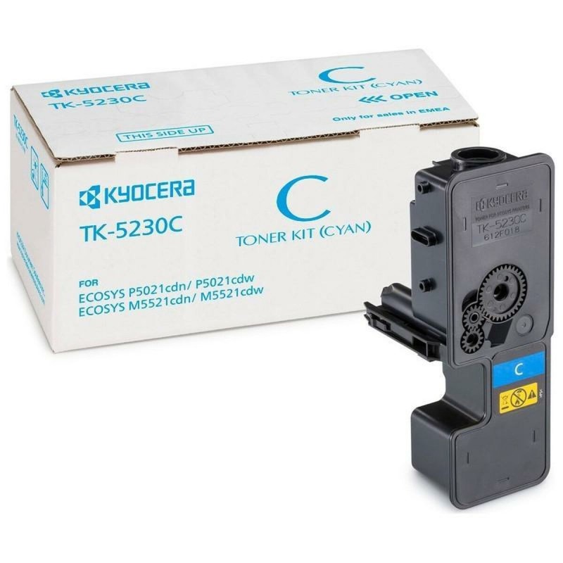 Toner Originale Kyocera TK-5230C Nero Ciano