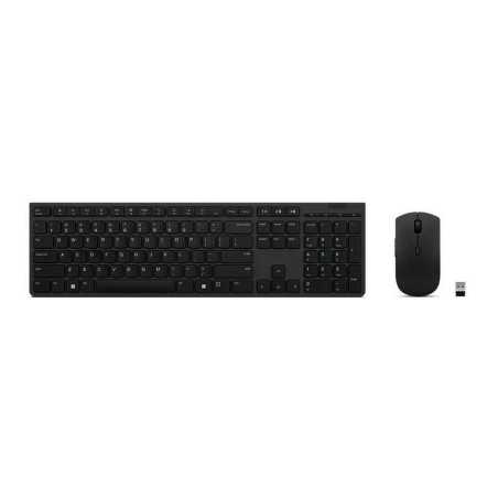 Tastiera e Mouse Wireless Lenovo SLIM COMBO II ES MC00011728 Nero Qwerty in Spagnolo