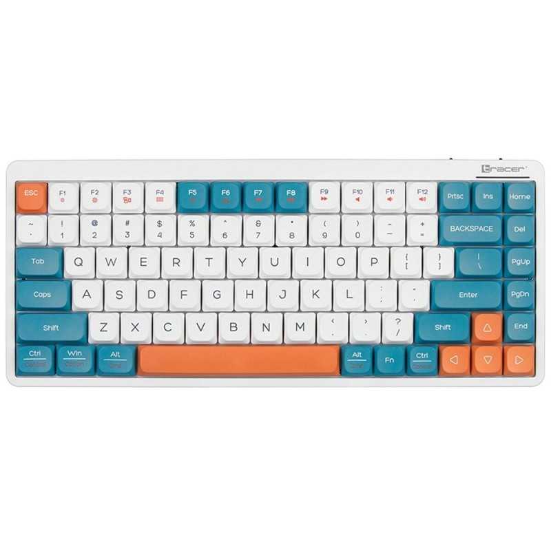 Tastiera meccanica Tracer TRAKLA47309 Bianco Multicolore QWERTY